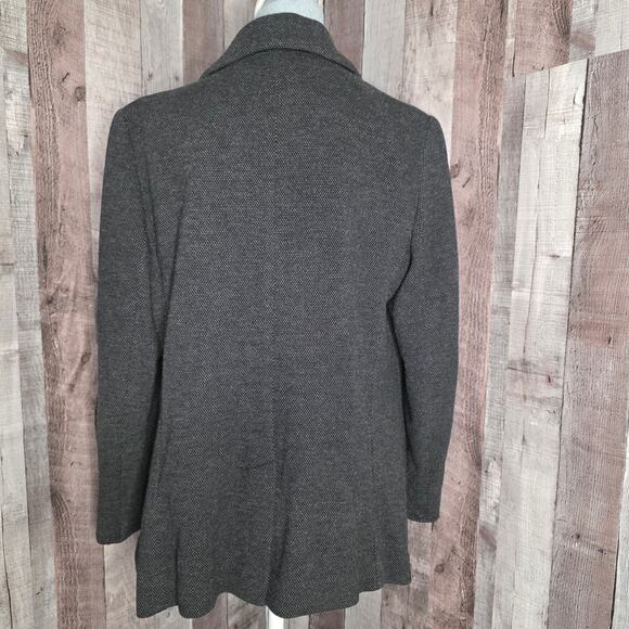 Talbots 2 Button Gray Tweed Blazer Pockets Jacket Coat Casual Women's 1X Gift - Picture 3 of 10